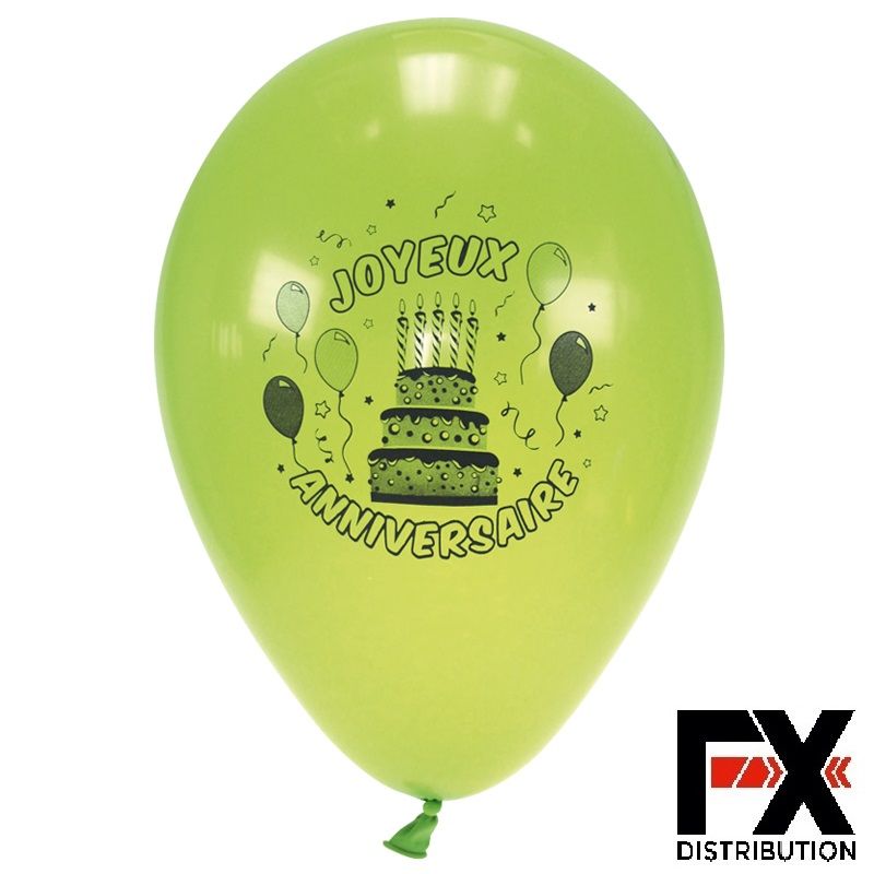 10 Ballons de baudruche Fluorescents - anniversaire et soirées