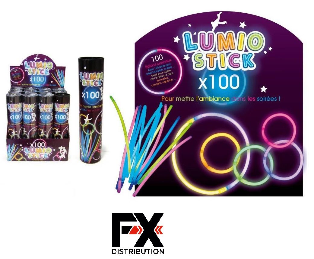 100 Bracelets Fluorescents - Coti Jouets articles lumineux et