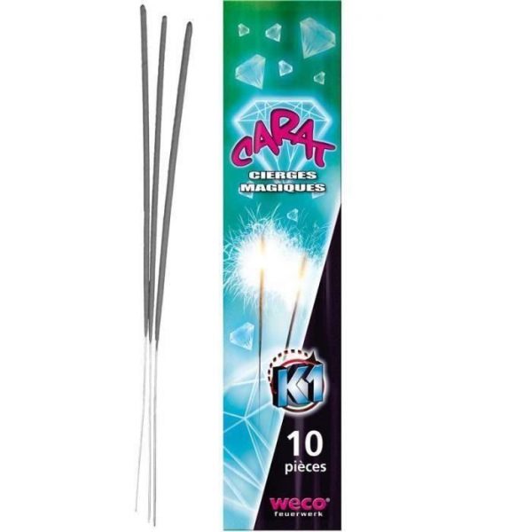 CIERGE MAGIQUE® DORE 18CM X10 Cat. F1 - FEU ARTIFICE - Le roi de la fête